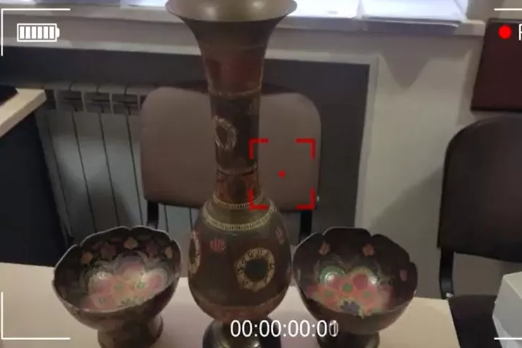 Gəncədə antik əşyaları oğurlayanlar tutuldu - VİDEO 