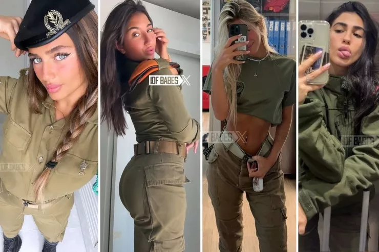 İsrailli qadın əsgərlərdən  qeyri-adi pozalar -  FOTOLENT 