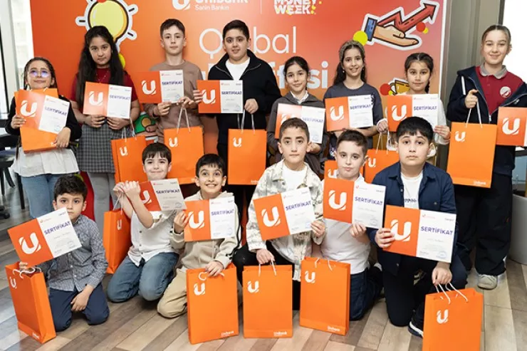 "Unibank! Qlobal Pul Həftəsi çərçivəsində məktəblilər üçün tədbir keçirib
