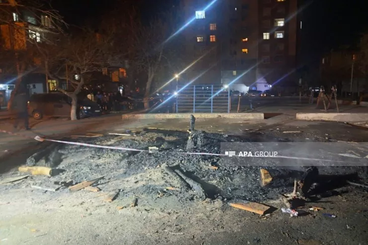 Sumqayıtda tonqal yandırılan zaman partlayış baş verdi:  11 yaralı var-VİDEO 