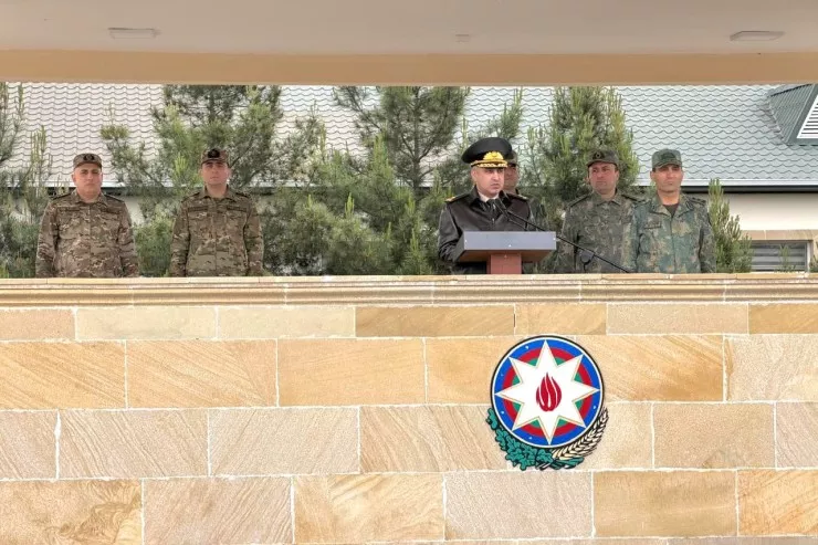 Hərbi prokuror Müdafiə Nazirliyinin artilleriya hərbi hissəsində tədbir keçirdi