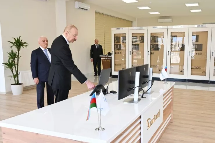Dövlət başçısı Cəbrayılda 330 kV-luq “Şəfəq” yarımstansiyasının açılışını etdi