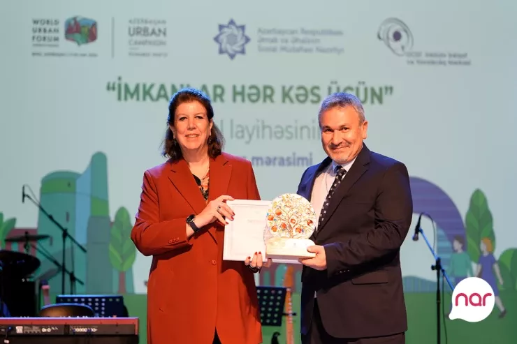 “Nar” “İmkanlar hər kəs üçün” layihəsinin bağlanış mərasimində iştirak edib