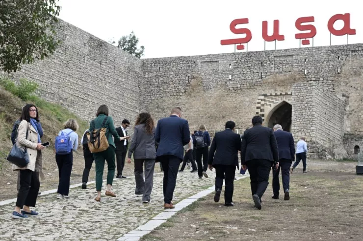 Avropa İttifaqı Şurasının üzvləri Şuşada olublar - FOTOLENT 