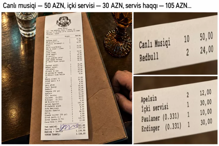 Bakıda restoranda musiqiyə qulaq asmağa görə ödəniş alındı  - Qanun nə deyir?