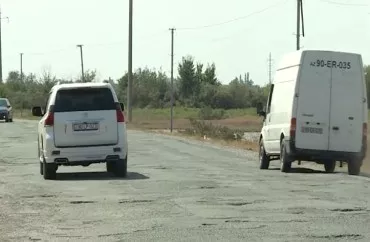 Bir yol, iki rayon, çox sayda problem - Göyçay-Ucar yolundan görüntülər - VİDEO