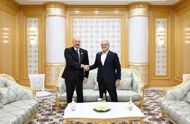 Prezident İlham Əliyev Məsud Pezeşkianla görüşüb -FOTOLENT -YENİLƏNİB
