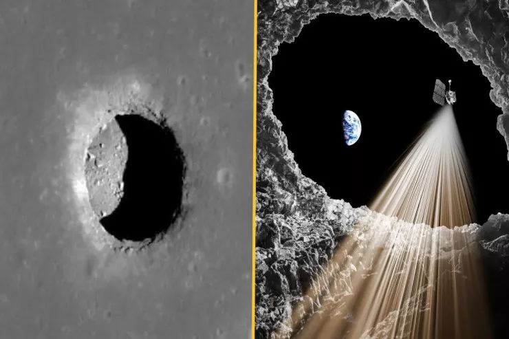 NASA Ayda gizli mağaralar  axtarır