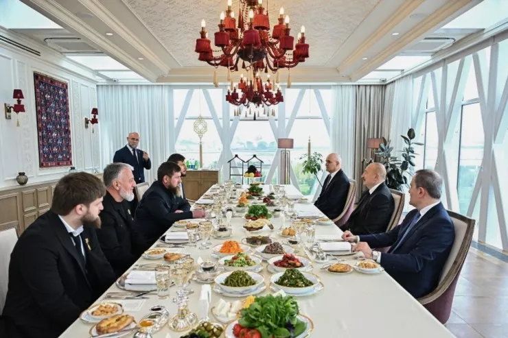 Prezident İlham Əliyev və Ramzan Kadırov birgə nahar ediblər 