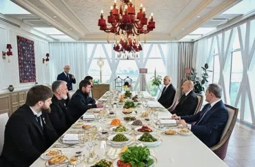 Prezident İlham Əliyev və Ramzan Kadırov birgə nahar ediblər