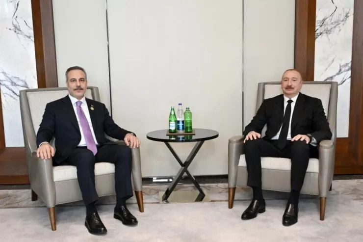 İlham Əliyev Hakan Fidanı qəbul etdi