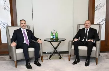 İlham Əliyev Hakan Fidanı qəbul etdi