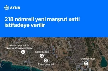"Əhmədli" metrosundan Türkan və Hövsana yeni  avtobus marşrutu  açıldı