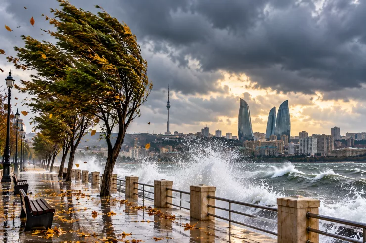 Bakıda və Abşeronda güclü küləklə bağlı XƏBƏRDARLIQ 