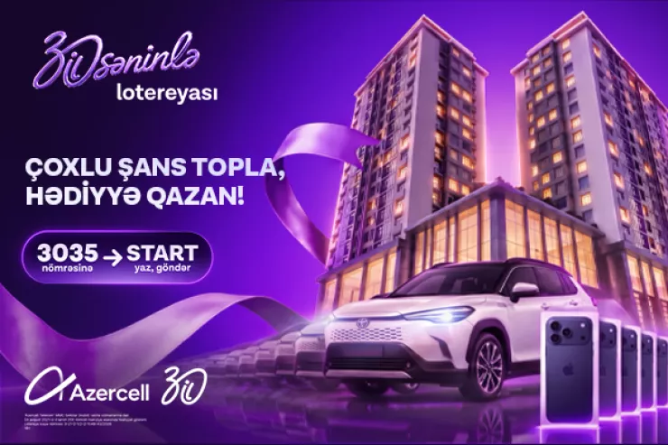 "Azercell"in yubiley lotereyasında hər həftə 7 iPhone və bir Toyota Corolla Cross uduşa çıxarılır