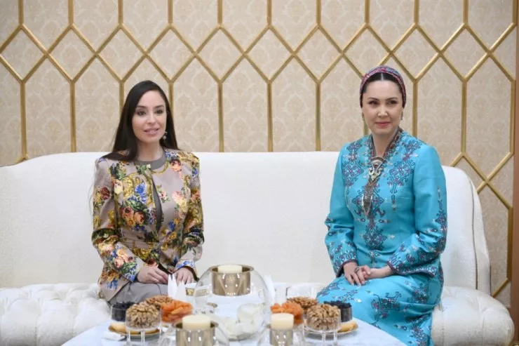 Leyla Əliyeva Türkmənistanda