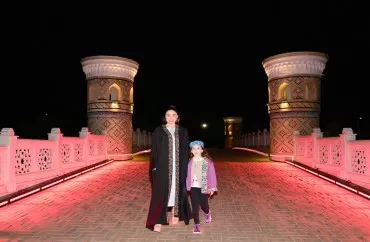 Leyla Əliyeva Səmərqənddə  “Əbədi şəhər” kompleksi ilə tanış oldu-YENİLƏNİB