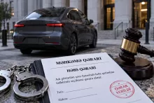 Maşını nömrəsiz sürən  qazilər həbs olundu