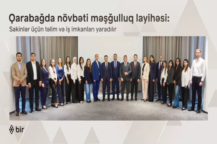 Bir ekosistemi Qarabağ sakinləri üçün yeni məşğulluq layihəsinə start verib