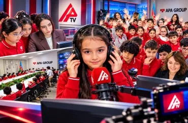 “Dünya” məktəbinin şagirdləri APA TV-də – VİDEO