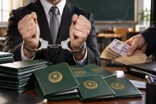Azərbaycanda məktəb direktoru xadimənin attestatını  500 manata satdı 