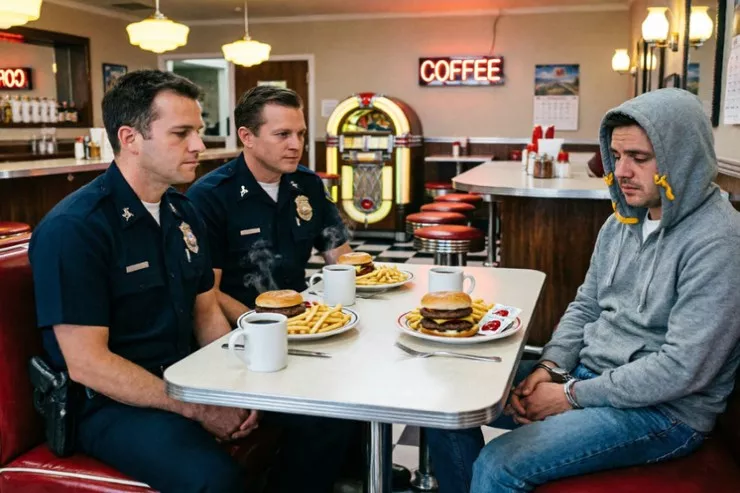Axtarışda olan şəxs nahar üçün polislərin restoranına  gəldi