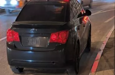 Bakıda nömrəsiz "Cruze"un sürücüsü həbs olundu
