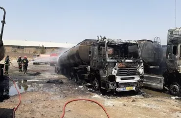İranda yanacaq daşıyan sistern PARTLADI: 10 ölü, 6 yaralı var