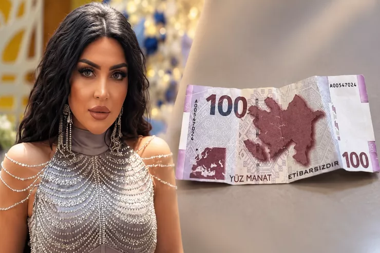 Vəfa Şərifovaya toyda saxta 100-lük   verildi
