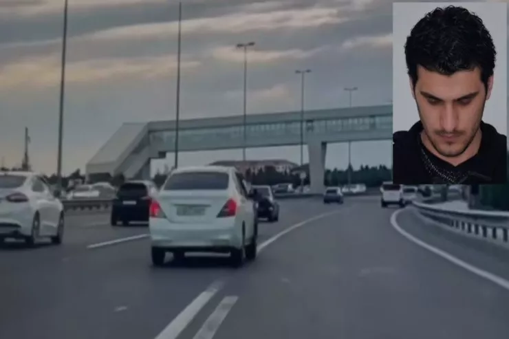 Hamını bir-birinə qatdı - Aeroport yolunda HƏYƏCANLI ANLAR 