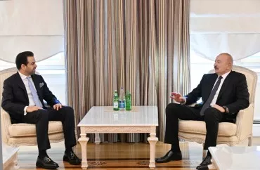 İlham Əliyev Müsəlman Ağsaqqalları Şurasının baş katibini qəbul edib
