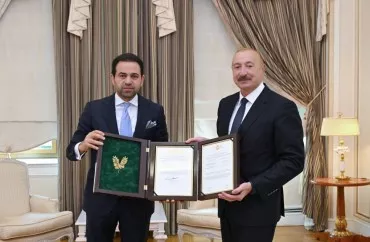 İlham Əliyevə “Zayed İnsan Qardaşlığı Mükafatı”nın sertifikatı təqdim edilib