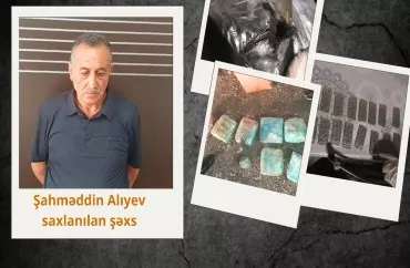Yardımlı sakini 8 kilo narkotiklə tutuldu - VİDEO