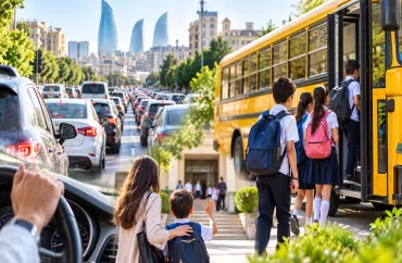 Bakıda niyə MƏKTƏB AVTOBUSLARI yoxdur? - Tıxacda boğulan paytaxt