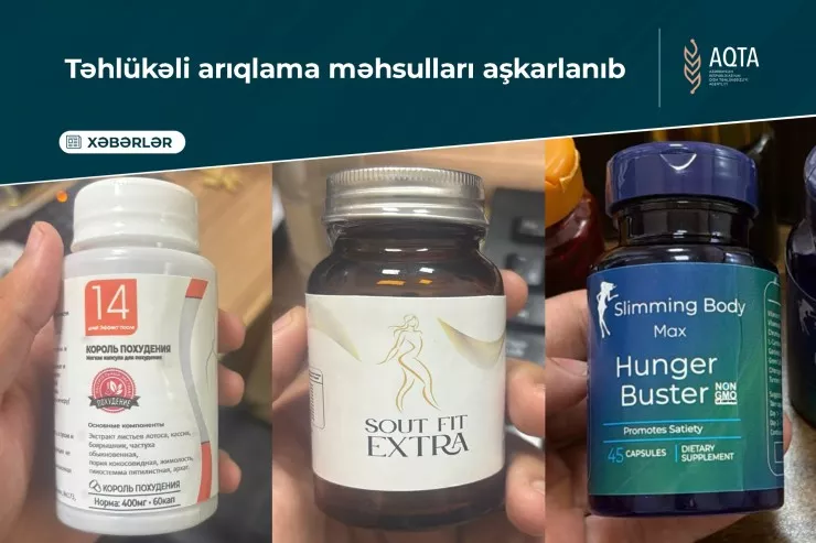 Azərbaycanda satılan bu arıqlama məhullarında  təhlükəli maddə tapıldı - VİDEO 
