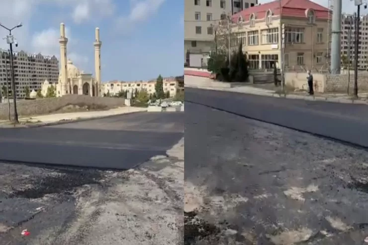 Bakıda  "yarımçıq asfalt"   çəkilib? - "Yolun o biri üzü keçilməz   haldadır"-VİDEO 