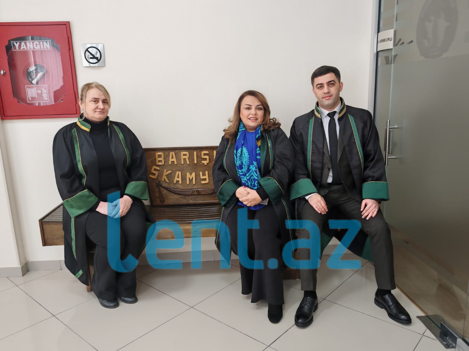 Ağadadaş Ağayev hospital, mühafizəçi və xadimə ilə barışdı - VİDEO