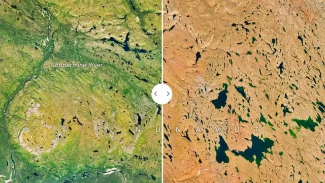 Planetin bir hissəsi qəfil rəngini dəyişdi